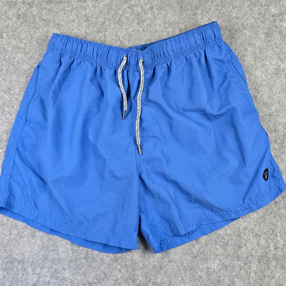 Molokai Surf Co Swim Trunks Mens XL Blue Relaxed Fit Mesh Lining Drawstring